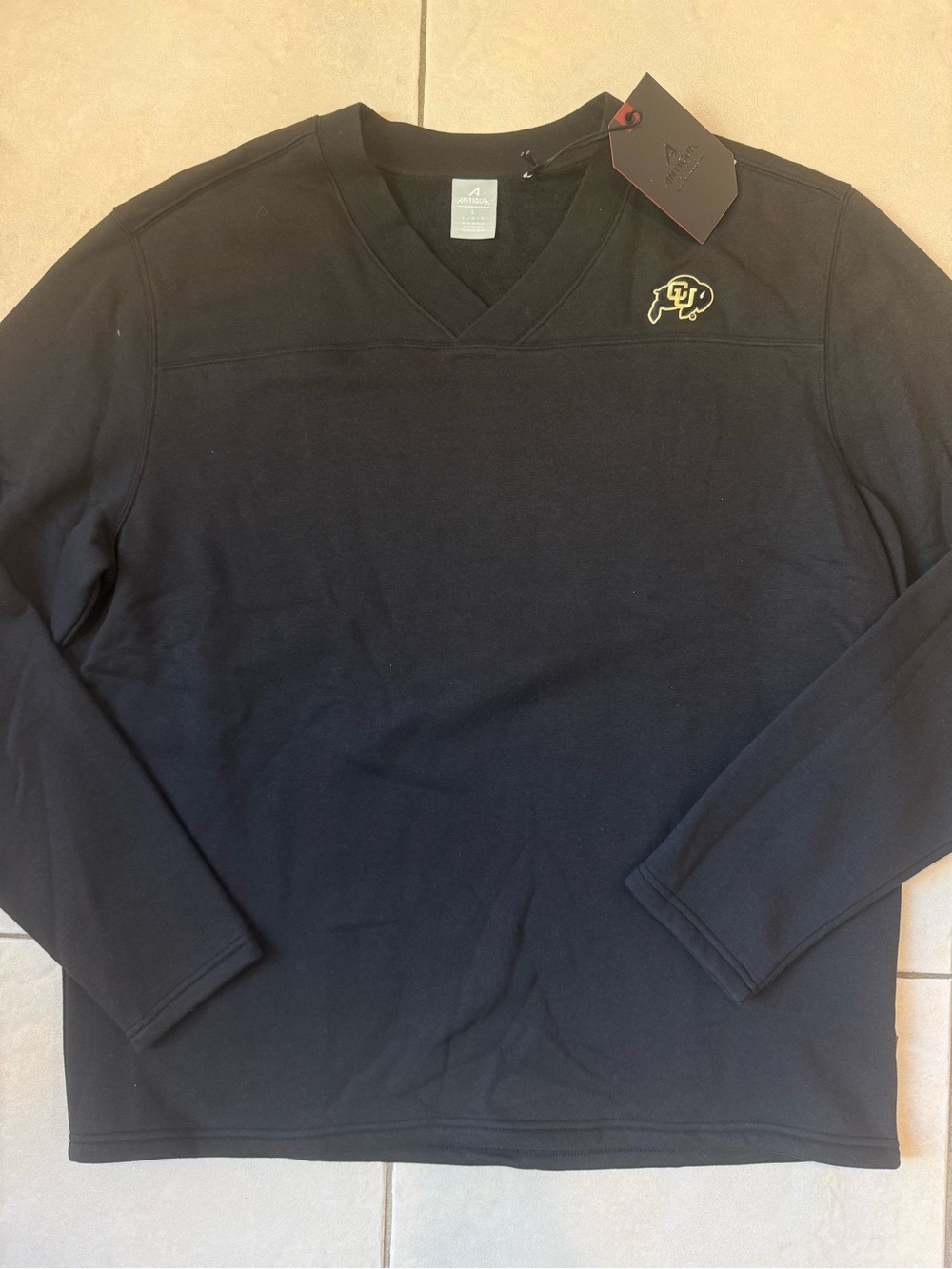 Colorado Buffaloes NCAA Men’s Antigua V Neck Sweatshirt